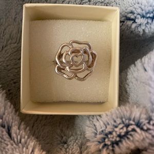 Sterling Silver Rose Ring